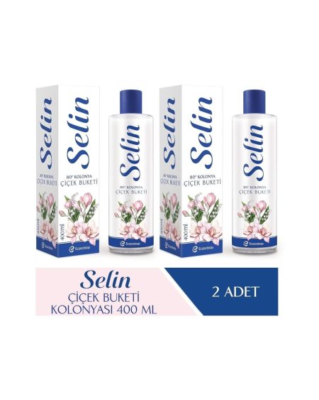 Parfümlü Kolonya Çiçek Buketi 800 ml (400*2)