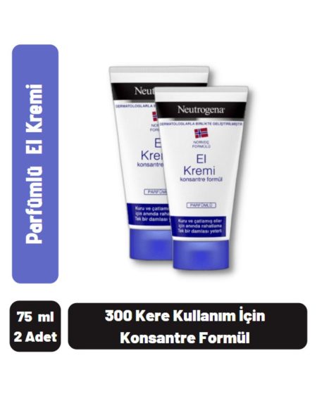 Parfümlü Konsantre El Krem 75 Ml 2 Adet
