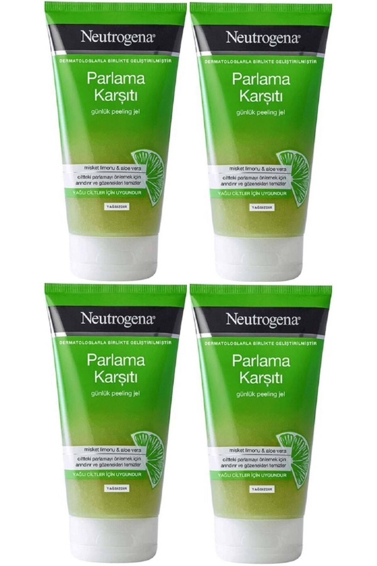 Parlama Karşıtı Yağsız Peeling Jel 150ml (4 LÜ SET)