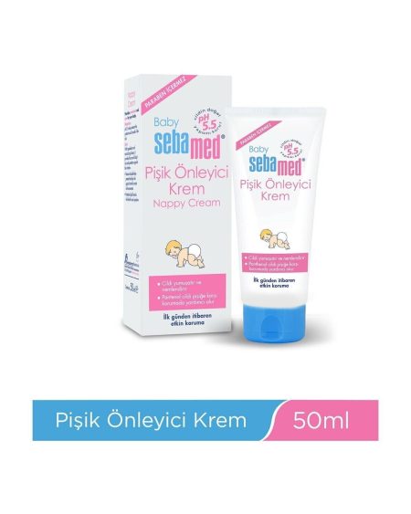 Ph 5.5 Pişik Önleyici-etkin Koruma Paraben Içermeyen Bebek Kremi 50 ml