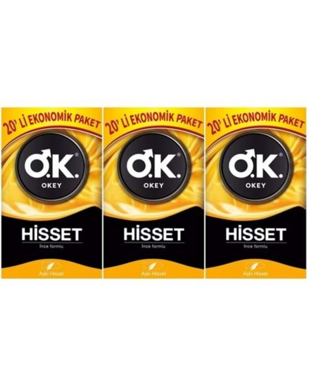Prezervatif 60 Adet Hisset Ekonomik Pk (3PK*20)