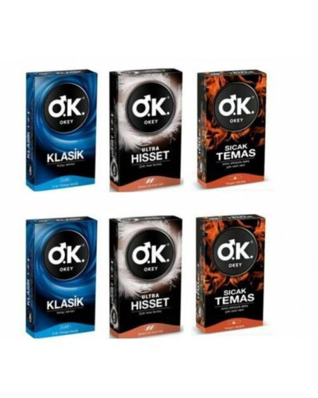 Prezervatif Klasik 20li + Ultra Hisset 20li + Sıcak Temas 20li