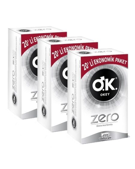 Prezervatif Zero 20 Li X3 Adet (60 Lı)