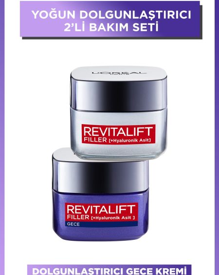 Revitalift Filler Yoğun Dolgunlaştırıcı Yaşlanma Karşıtı Gece Kremi 50ml + Gündüz Kremi 50 Ml