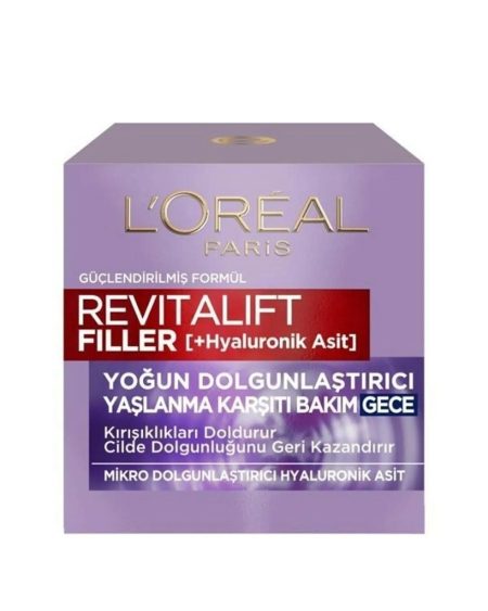 Revitalift Filler Yoğun Dolgunlaştırıcı Yaşlanma Karşıtı Gece Kremi 50ml - Hyaluronik