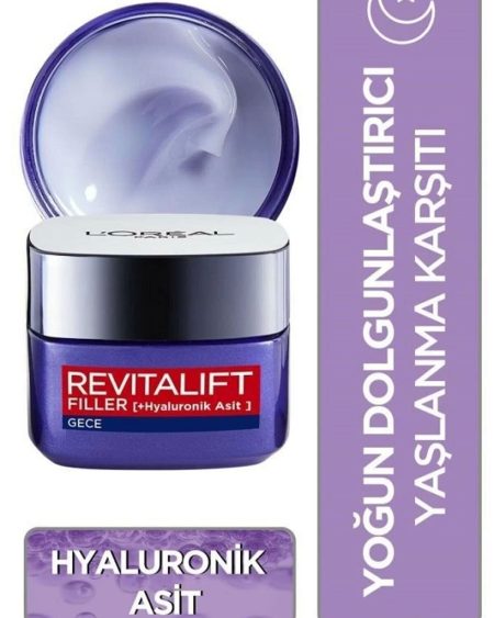 Revitalift Filler Yoğun Dolgunlaştırıcı Yaşlanma Karşıtı Gece Kremi 50ml - Hyaluronik Asit