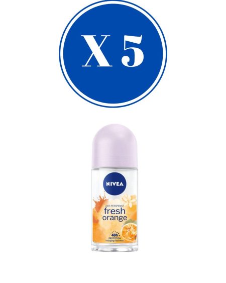 Roll-on 50 Ml Anti-perspirant Fresh Orange X 5