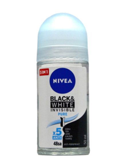 Roll On 50ml Kadın Invisible Black & White Pure