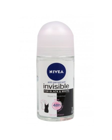 Roll-on Invisible For Black&whıte Clear 50ml Kadın - 6'lı Paket