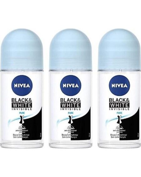 Roll-on Kadın 50 Ml.ınvisible Black&whi Pure X 3 Adet