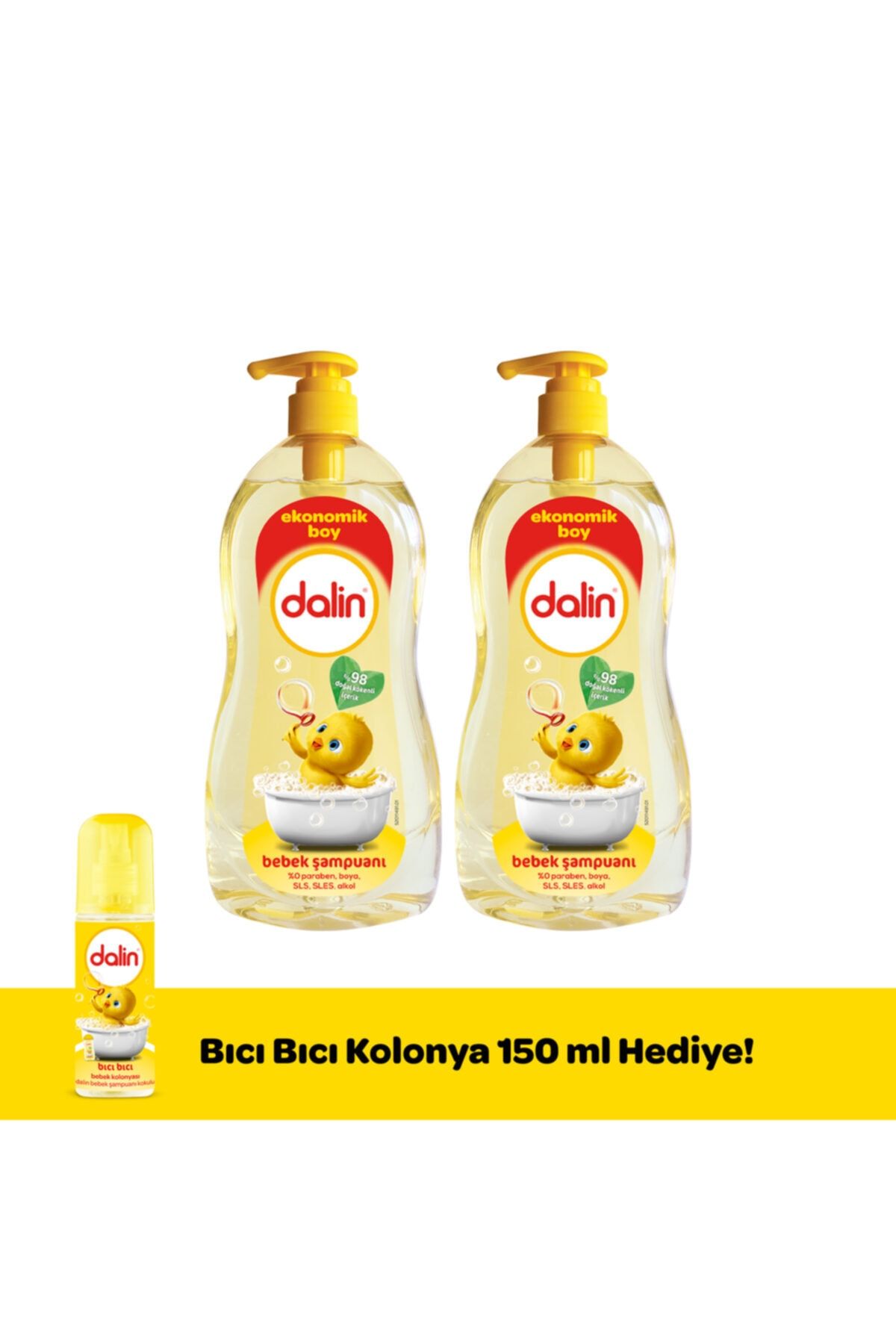 Şampuan 700 Ml + 200 Ml X 2 Adet (bıcı Bıcı Kolonya 150 Ml Hediyeli)