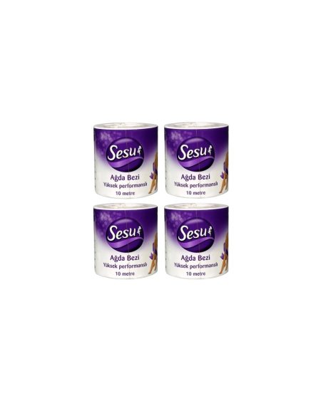 Sesu Ağda Bezi 10 m Rulo 4 Adet