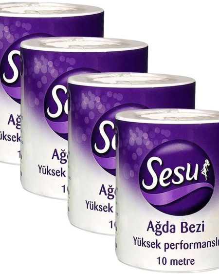 Sesu Yüksek Performanslı Ağda Bezi 10 Metrex4 Adet Sesu