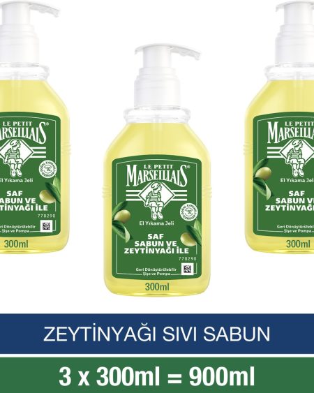 Sıvı Sabun Zeytinyağı 300 ml x3