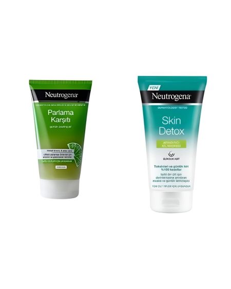 Skin Detox Arındırıcı Kil Maskesi + Parlama Karşıtı Peeling Jel 150 Ml