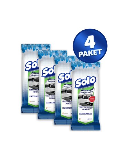 Solo Mutfak & Banyo Islak Temizlik Mendili 4 x 40'lı