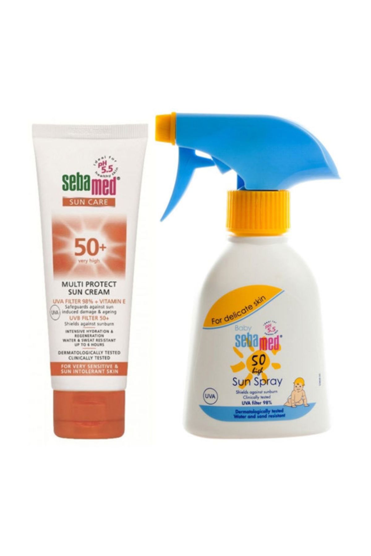 Spf 50+ Güneş Kremi 75 ml + Bebe Güneş Spreyi Spf 50 200 ml 7777777175530