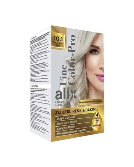 ( STD ) Alix 50ML Kit Saç Boyası 10.1 Küllü Açık Sarı ( TEKLİDİR )