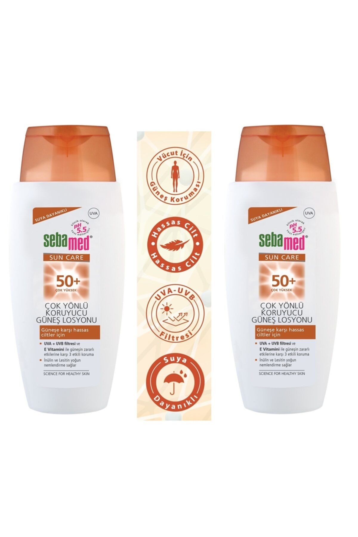 Sun Care 50+ Güneş Losyonu 150 ml X 2 Adet - Görsel 2