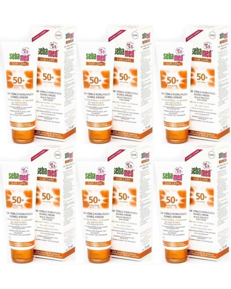Sun Care Çok Yönlü Koruyucu Güneş Kremi 75ML SPF 50+ Faktör (6 Lı Set)