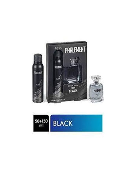 Toptanbulurum 50 ml Black Erkek Parfüm 150 ml Deodorant Seti