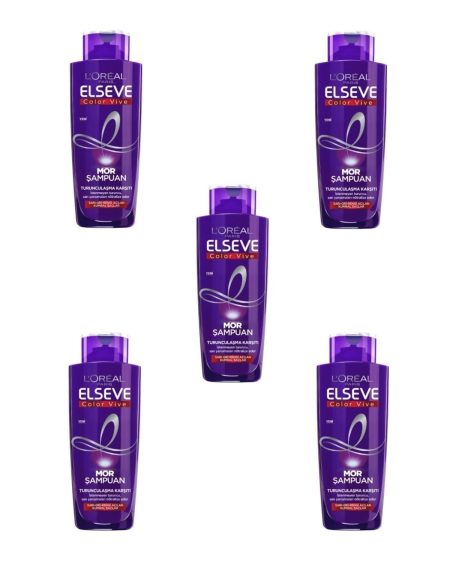 Turunculaşma Karşıtı Mor Şampuan 200 ml X 5 Adet