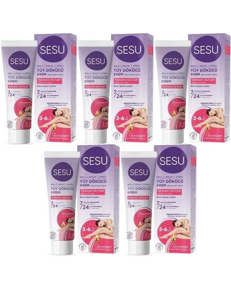 Tüy Dökücü Krem 100ml Hassas Ciltler (5 Lİ SET)