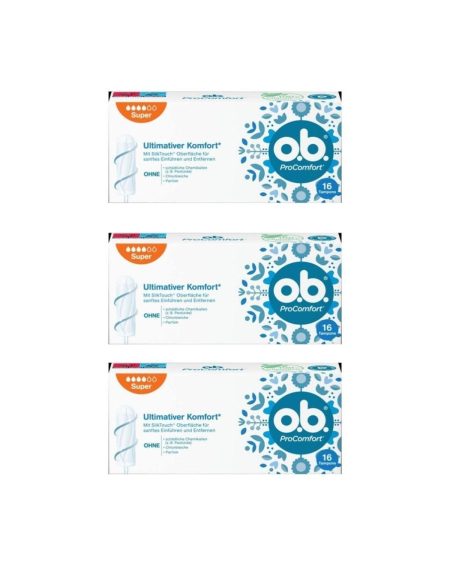 Ultimate Comfort Super 16'lı Tampon 3 Paket (toplam 48 Adet)