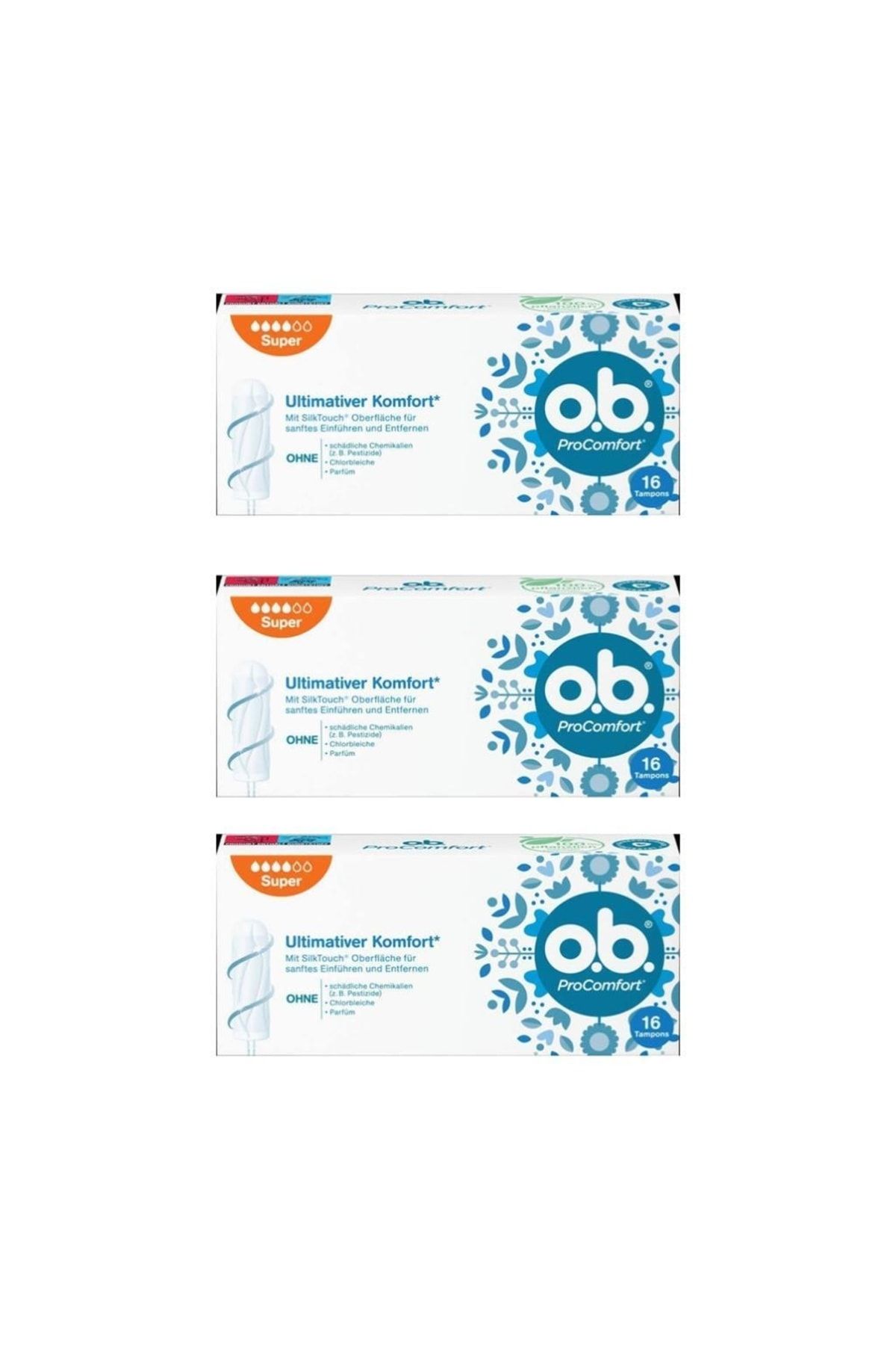 Ultimate Comfort Super 16'lı Tampon 3 Paket (toplam 48 Adet)