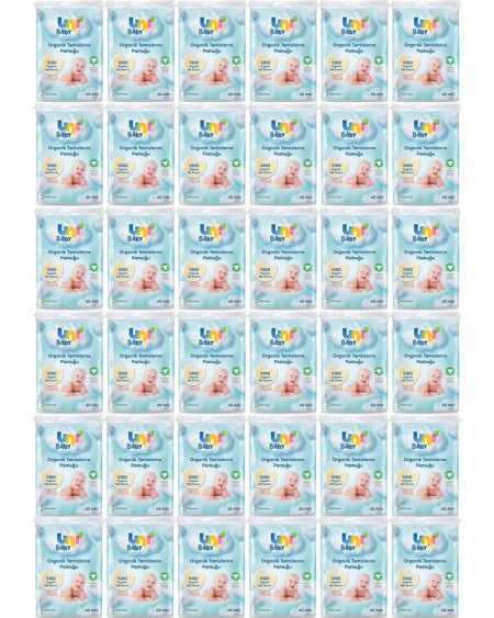 Uni Baby Bebek Temizleme Pamuğu 60 Adet Tekli Pk (36 Lı Set)