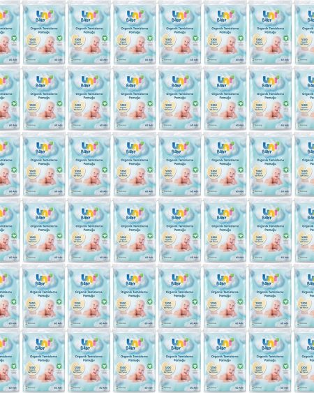 Uni Baby Bebek Temizleme Pamuğu 60 Adet Tekli Pk (48 Li Set)