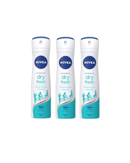 Woman Anti Perspirant Dry Fresh 48h Hızlı Kuruma Kadın Deodorant X 3 Adet
