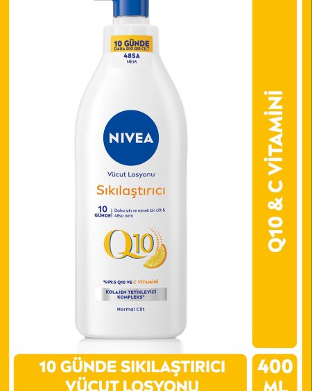 10 Günde Sıkılaş, C Vitamini, Nemlendirici,Q10 Sıkılaştırıcı Vücut Losyonu 400ml,BLK WW75