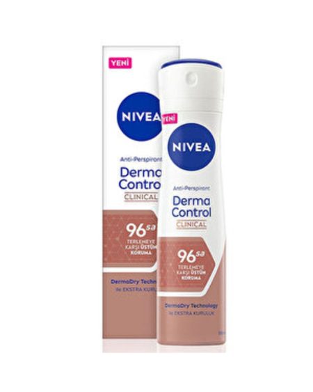 2 ADET Nivea Derma Control Clinical Kadın Deodorant Sprey 150 ml