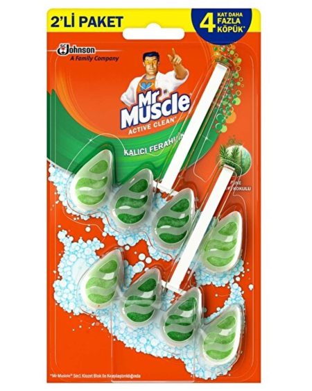 Active Clean Klozet Blok Tuvalet Temizleyici Çam Kokulu 2'li Paket 77.2g