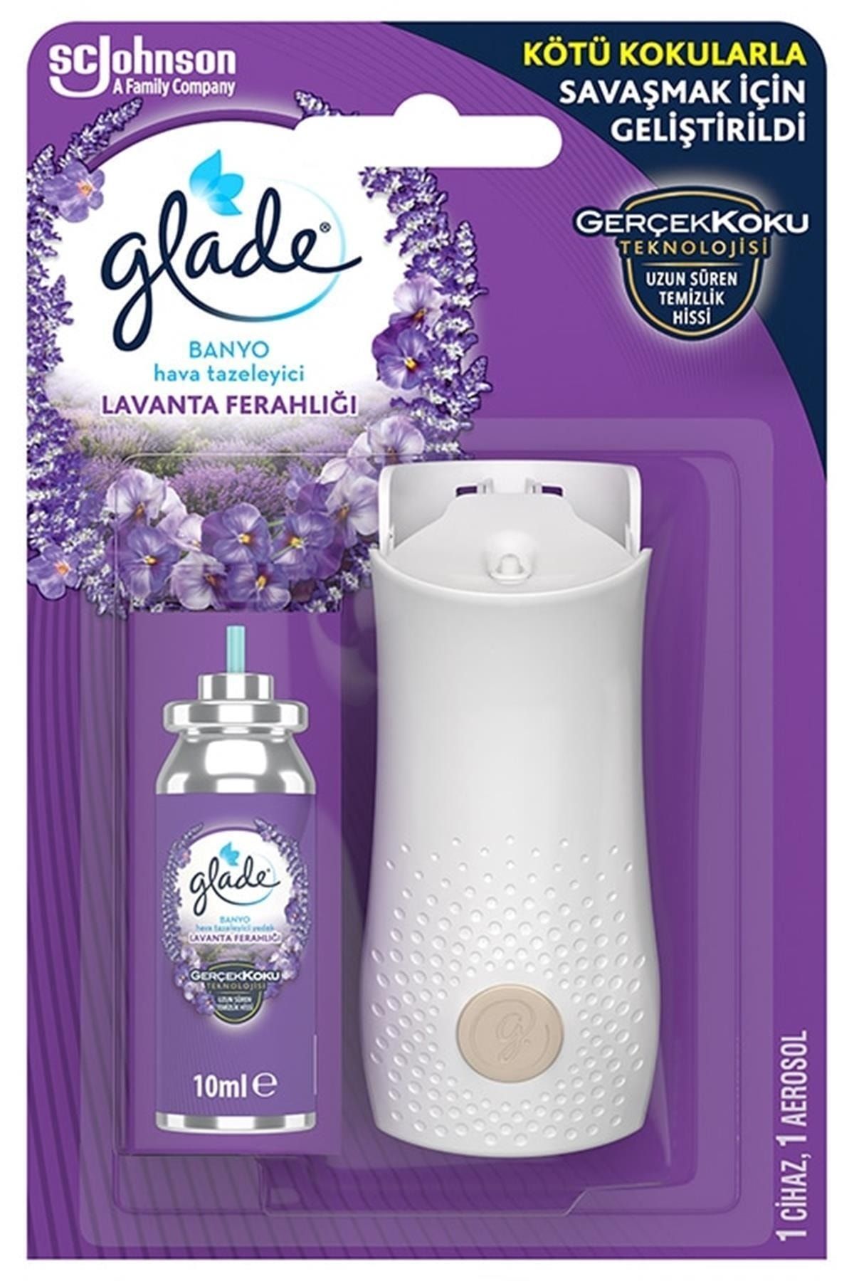 Banyo Hava Tazeleyici Lavanta Ferahlığı Cihaz + Aerosol 10 Ml