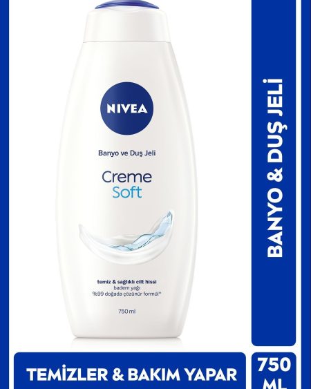 CREME SOFT CREAMY TOUCH BATH AND SHOWER GEL 750ML, ALMOND OİL, BODY MOİSTURİZİNG, PSSN3197