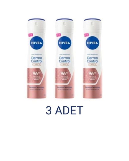 Derma Control Clinical Sprey Deodorant Kadın 150 Ml x 3 Adet