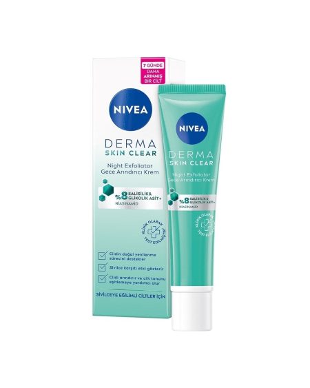 Derma Skin Clear Gece Arındırıcı Krem 40 ml