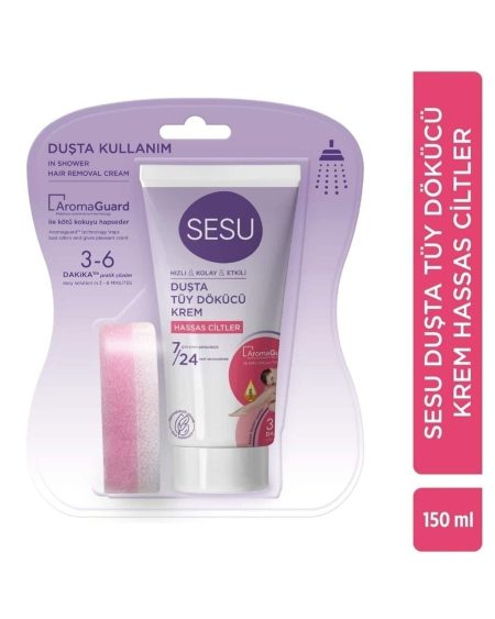 Duşta Hassas Ciltler İçin Süper Tüy Dökücü Krem 150 Ml GKÜRN472