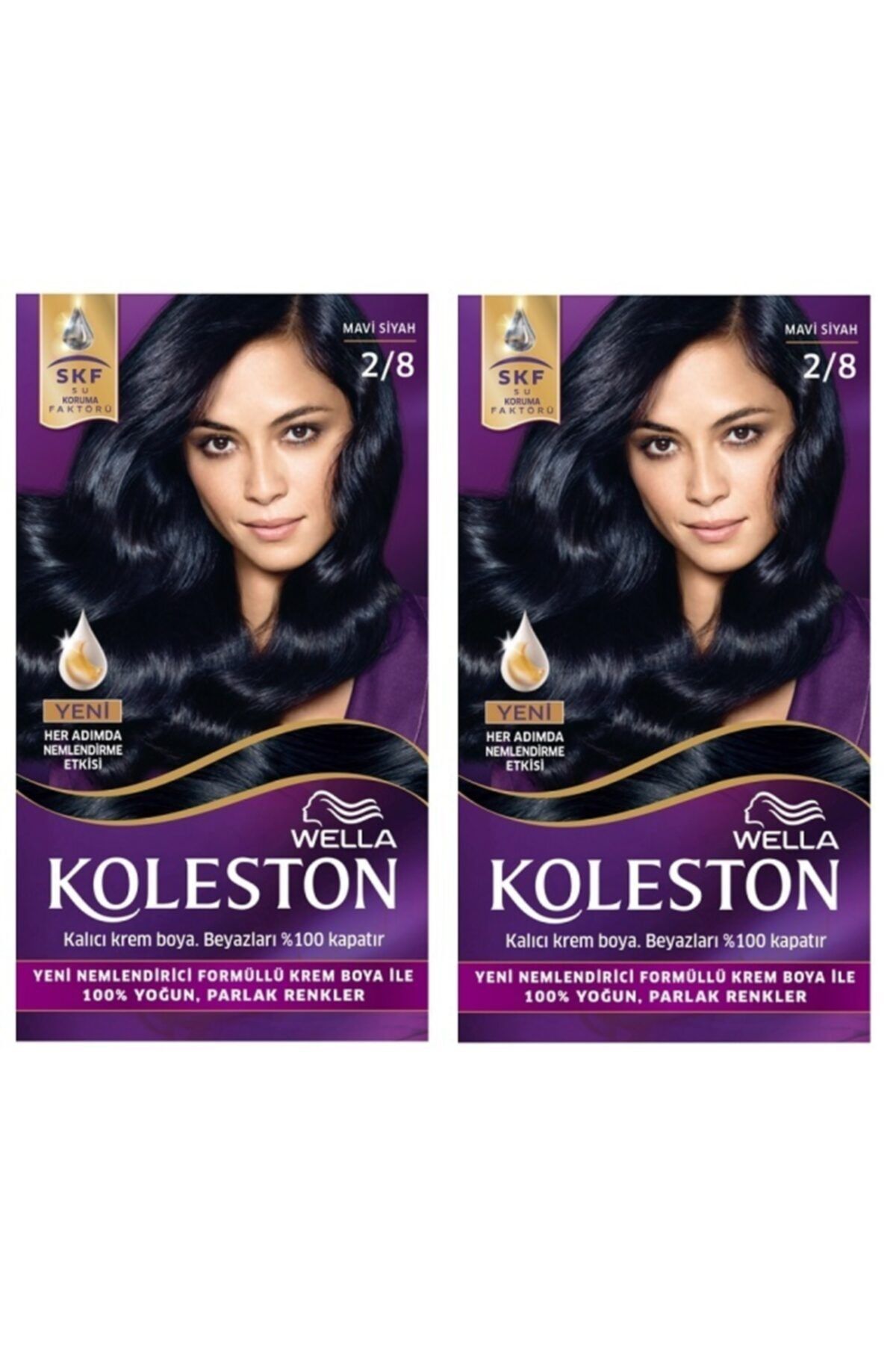 Kit 2/8 Mavi Siyah Saç Boyası X 2 Adet