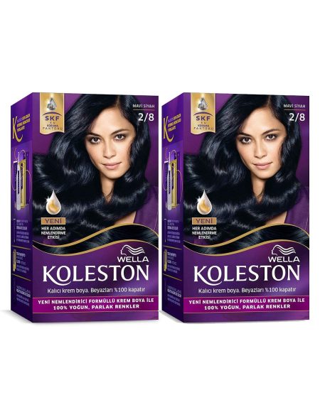 Kıt 2/8 Mavi Siyah Saç Boyası X 2 Adet