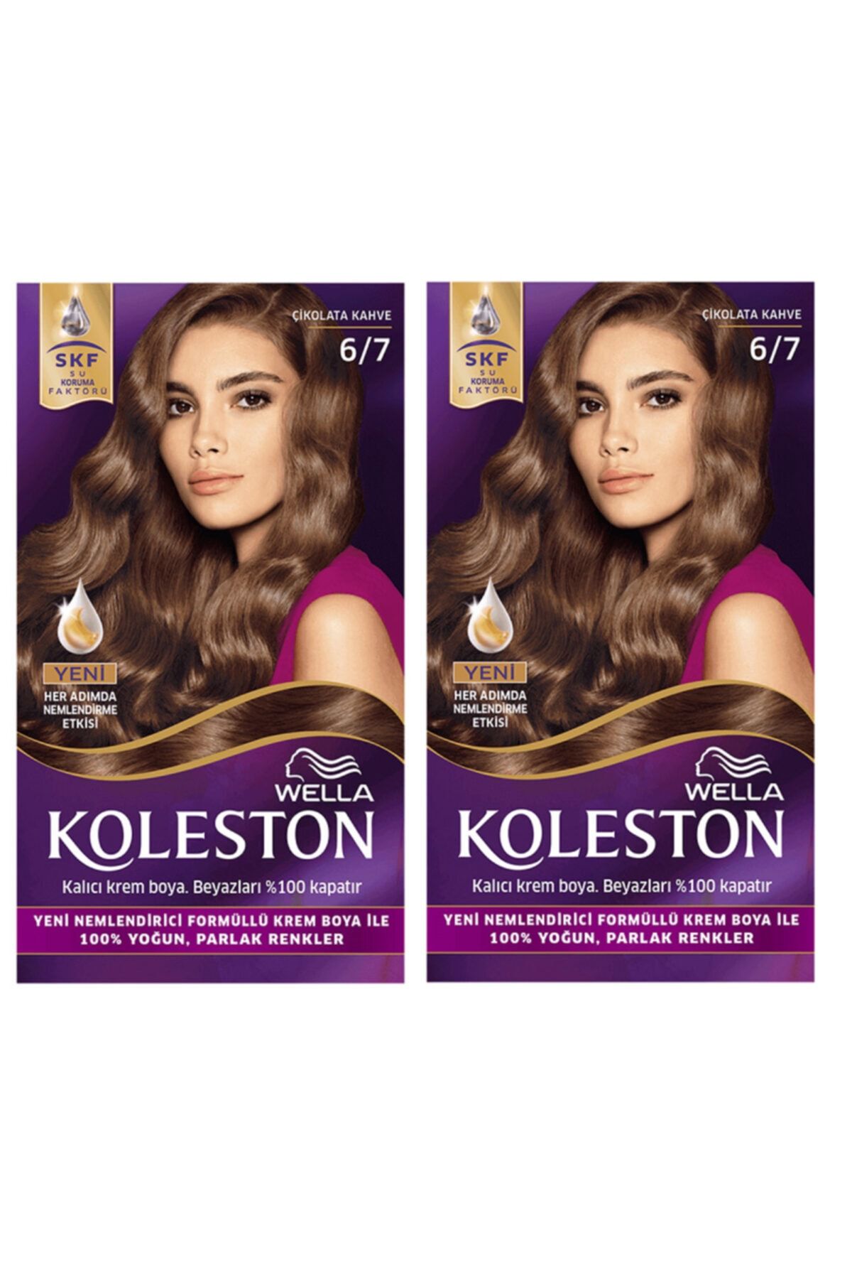 Kıt 6/7 Çikolata Kahve X 2 Adet Saç Boyası