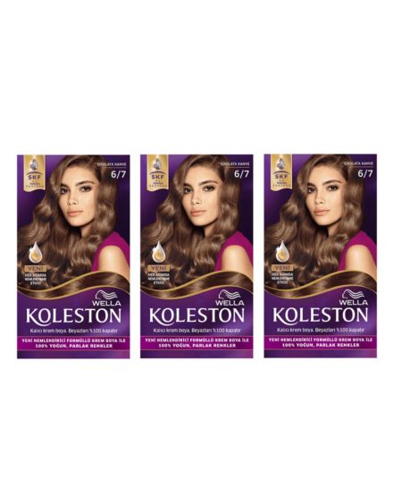 Kıt 6/7 Çikolata Kahve X 3 Adet Saç Boyası