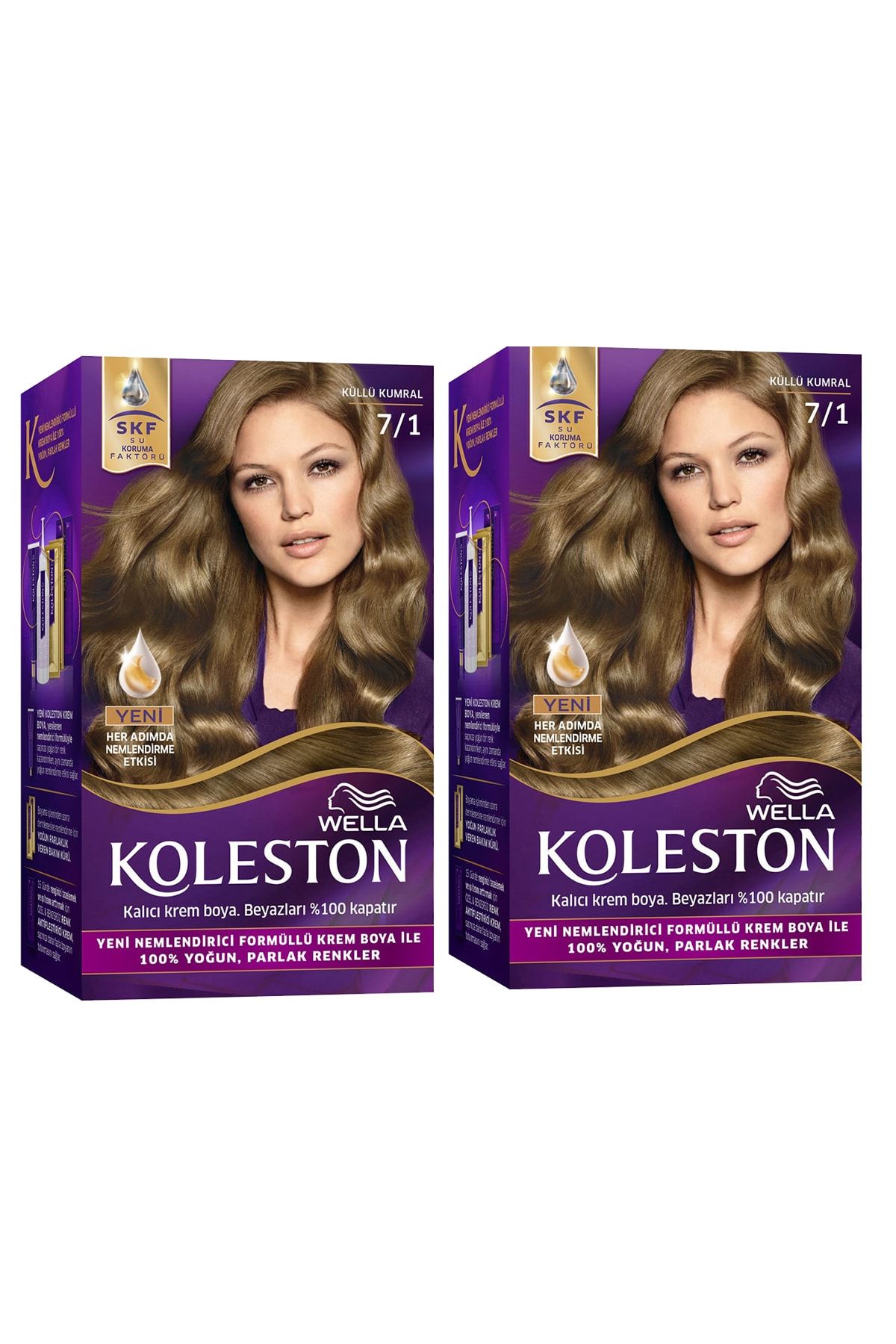 Kıt 7/1 Küllü Kumral Saç Boyası X 2 Adet