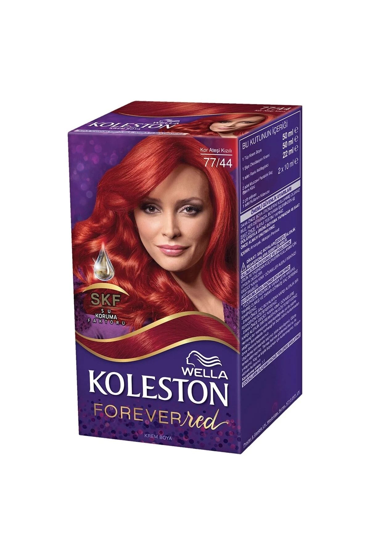 Kit Saç Boyası Kor Ateş Kızılı 77/44