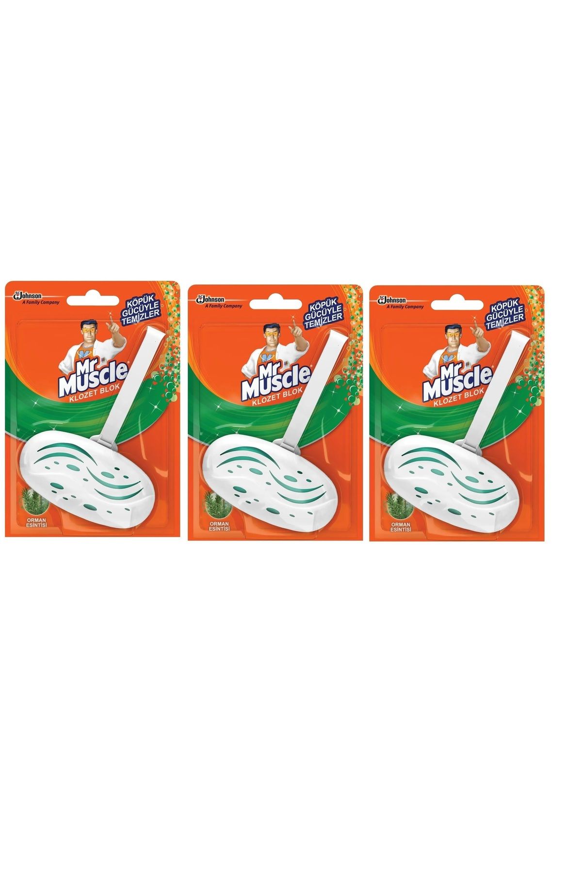 Klozet Blok Tuvalet Temizleyici Orman Esintisi 40 g x 3 Adet