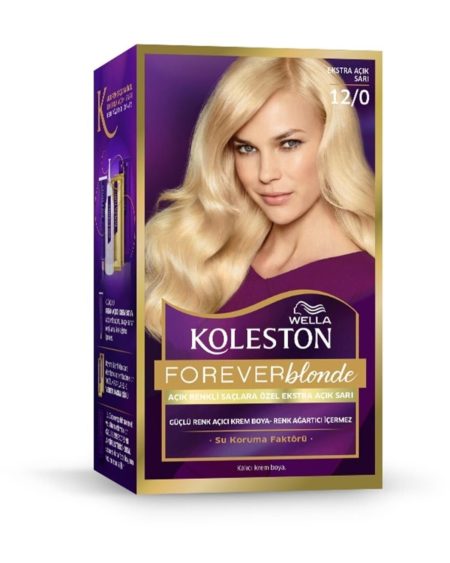Koleston Kit Forever Blonde Saç Boyası 12/0 Ekstra Açık Sarı
