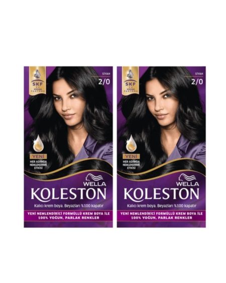 Koleston Kit Saç Boyası 2/0 Siyah 2 Adet