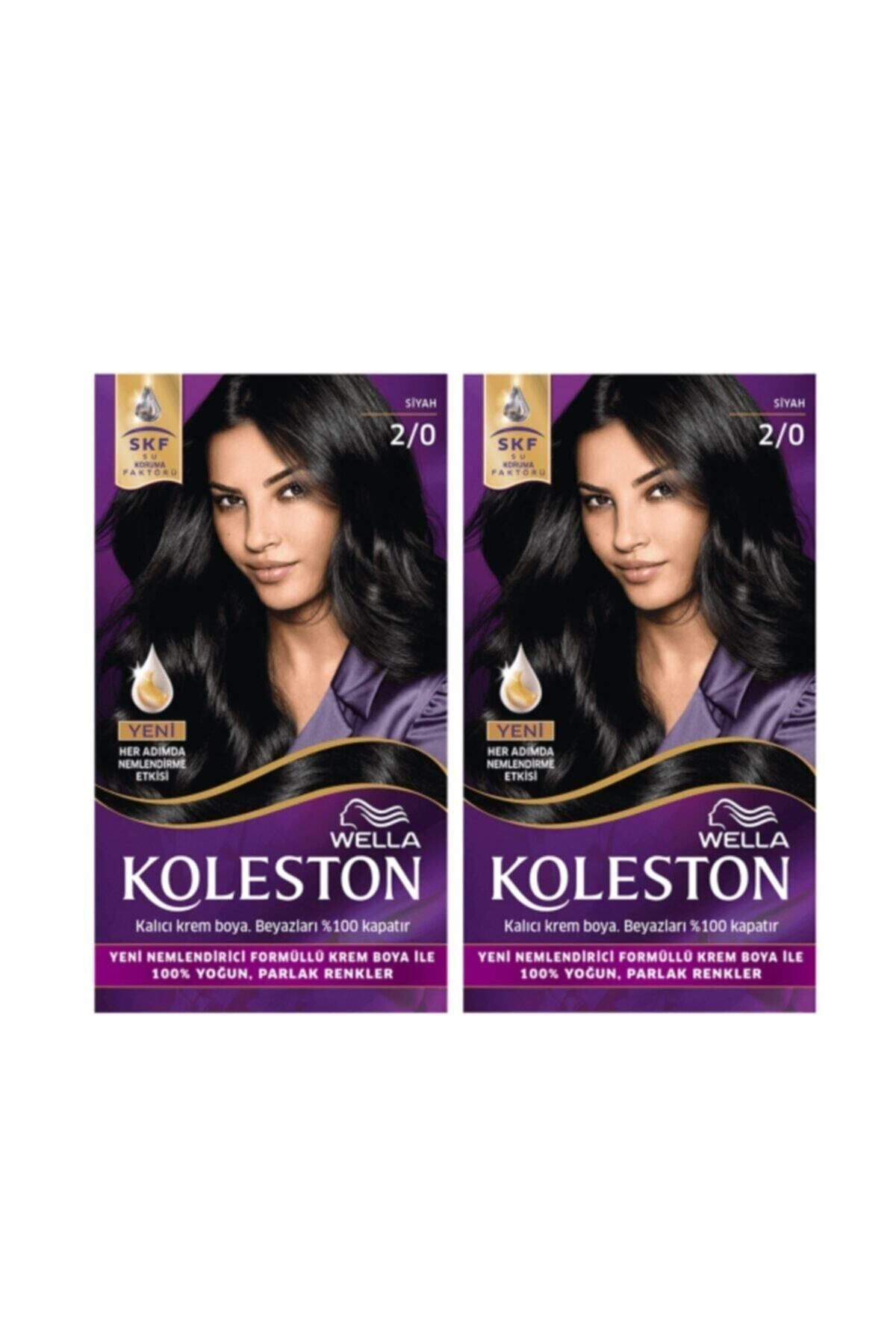 Koleston Kit Saç Boyası 2/0 Siyah 2 Adet